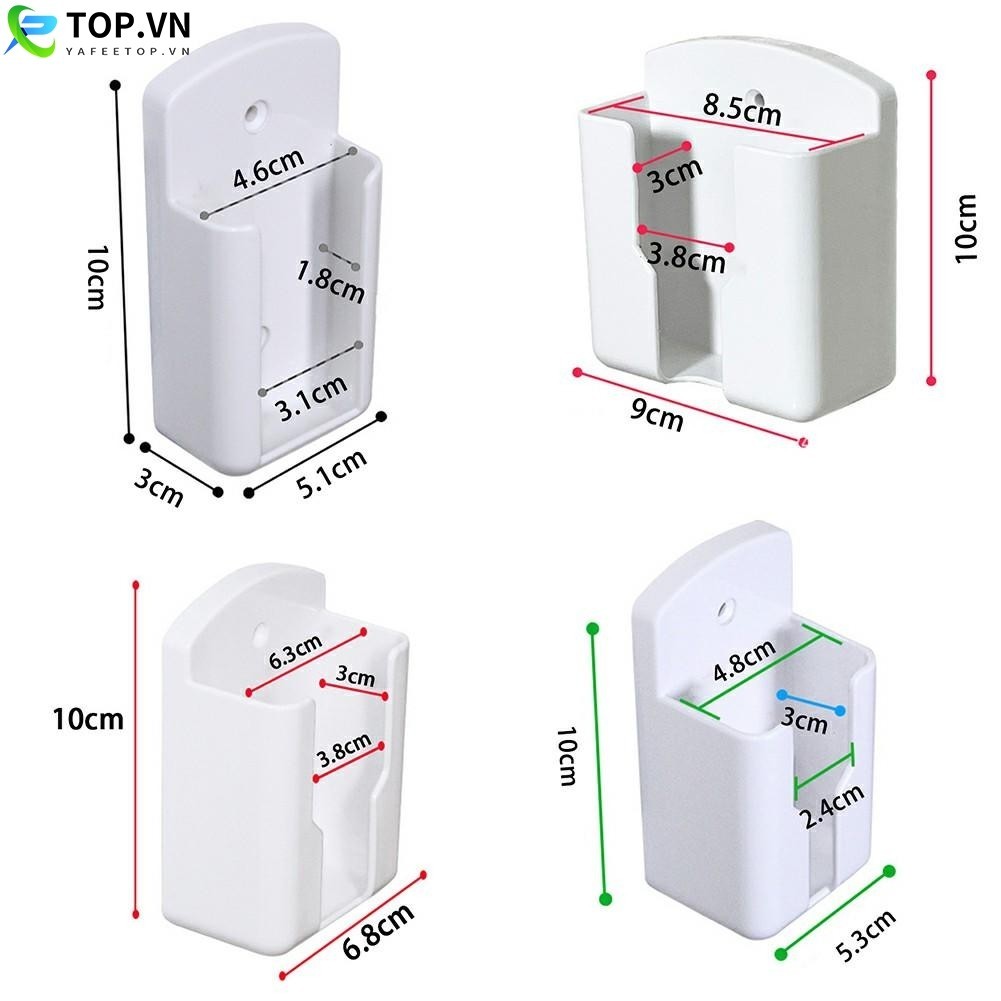 Điều hòa không khí màu trắng đa năng Giá đỡ điều khiển từ xa Hộp treo tường Lưu trữ Sản phẩm chất lượng cao