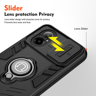 Dành Cho Realme C67 4G Ốp điện thoại Có Chân Đế Giáp Lưng TPU Mềm Edge Bảo Vệ Ống Kính Máy Ảnh Chống Sốc Mỏng Bao