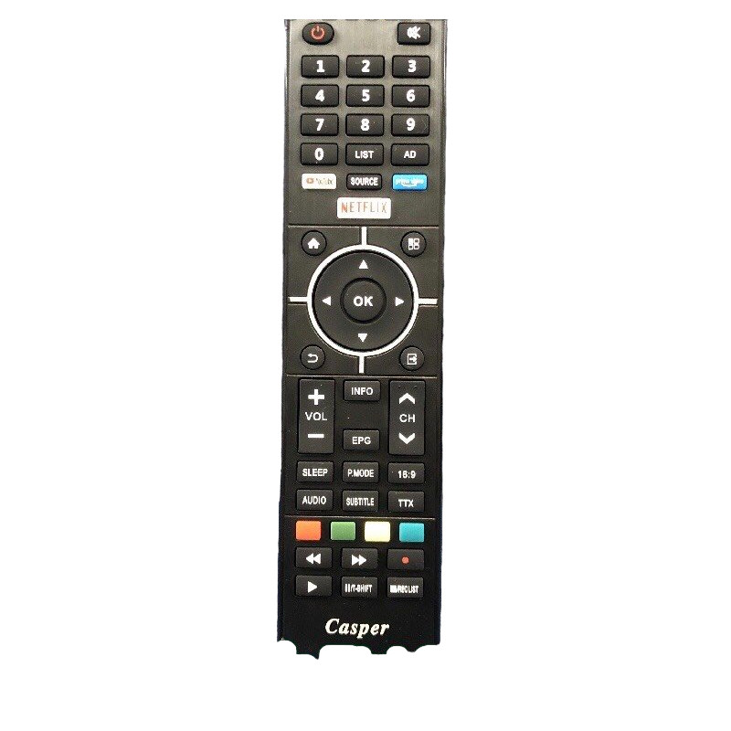 tay điều khiển remote từ xa tv casper LCD hàng tốt-kèm pin-tay đầu bấm tivi casper LCD hàng tốt