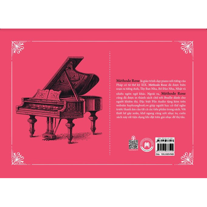 Sách Méthode Rose Vol 1 - Phương Pháp Hồng - Năm Thứ Nhất Với Đàn Piano (Tái Bản 2024)