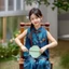 ✿ Trẻ em Trung Quốc Hanfu Trang phục truyền thống cho trẻ em Bộ quần ống rộng không tay in hoa cho bé gái