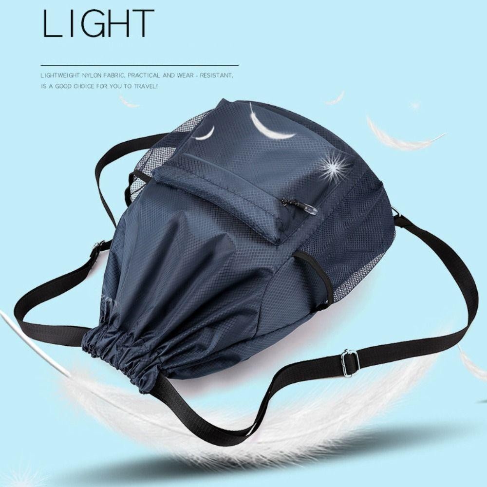 Ba lô dây rút ROLY, Ba lô đa năng dây rút Nylon, Túi du lịch 5 màu chống thấm nước thời trang Unisex