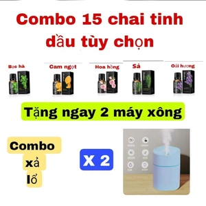 15 chai tinh đầu nhập khẩu thiên nhiên 10ml + tặng 2 máy phun sương mini ( khuyến mãi có hạn )