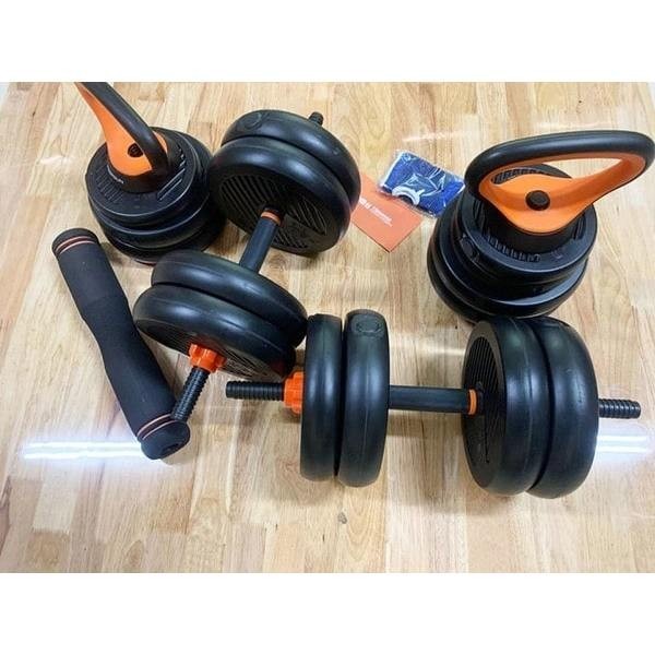 Bộ tạ đa năng 4 in 1 loại 30Kg, tạ tay, tạ đơn tháo lắp điều chỉnh giá rẻ tại nhà
