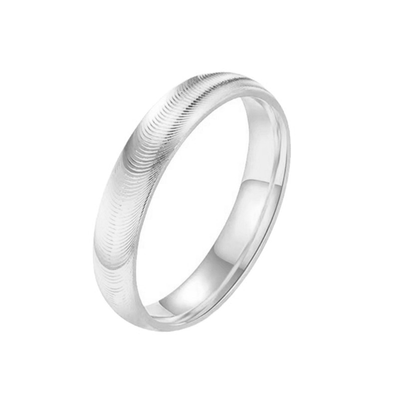Delicate Cats Eye Ripples Waved Rings Stainless Steel Fashion Jewelry for Women