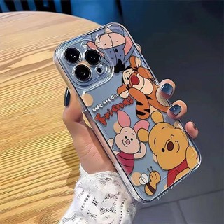 Ốp Điện Thoại Cho Samsung S24 Ultra S23 Plus S22 S21 S20 S23 FE Note 10 Lite 10 Pro 20 J7 Prime A15 A25 A02 A05S A03S Ốp Lưng Gấu Pooh Dễ Thương TPU Bảo Vệ Camera Chống Sốc