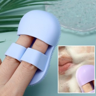 Bàn chải làm sạch lỗ chân lông bằng silicon - Thiết kế ngón tay Mini Dụng cụ tẩy mụn đầu đen làm sạch sâu