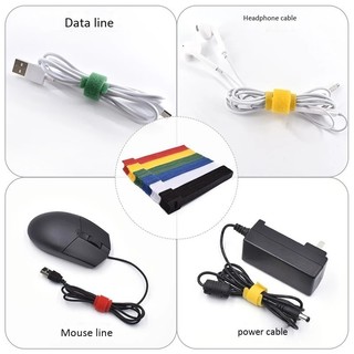 Cáp Sạc Tự Dính Nhiều Màu Di Động Có Thể Tái Sử Dụng Nylon Velcro Đồng Phục Thích Hợp Cho Bộ Sạc Cáp Dữ Liệu Dây Máy Tính Cáp Hộ Gia Đình, v.v.