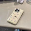 Ốp điện thoại hình mèo ba chiều màu trơn dễ thương cho iPhone15 14 13 12 Pro Max bảo vệ camera chống sốc chất lỏng mặt sau mềm
