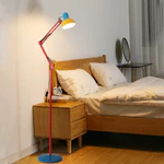 Đèn Sàn Memphis Led Đèn Đọc Sách Cánh Tay Dài Đèn Đứng Có Thể Điều Chỉnh Thích Hợp Cho Phòng Khách Phòng Ngủ Offic — ảnh 3