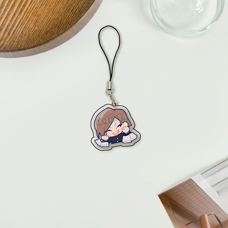 Móc dây treo điện thoại JUJUTSU KAISEN ver BIỂU CẢM in hình CHÚ THUẬT HỒI CHIẾN anime chibi mica acrylic móc khóa