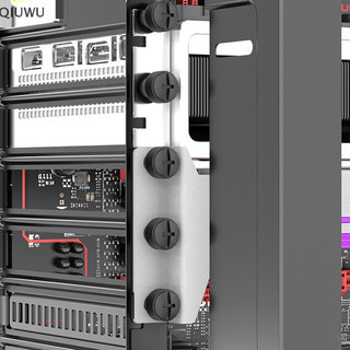 Qiuwu VGA Card Đồ Họa Hỗ Trợ Khung GPU RGB Đèn Ô Nhiễm Dạ Quang Trang Trí Đồng Hành 5V ARGB AURA SYNC.