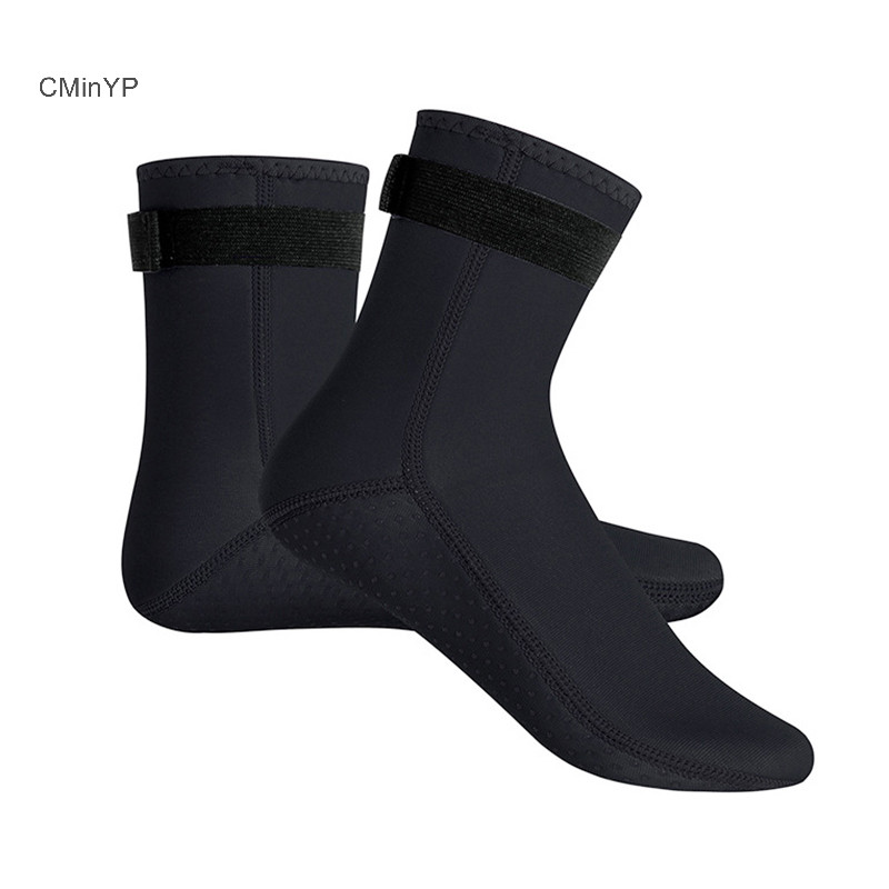 Cminyp 3mm neoprene tất lặn chống trơn trượt, giữ ấm, đi biển/lướt sóng, unisex