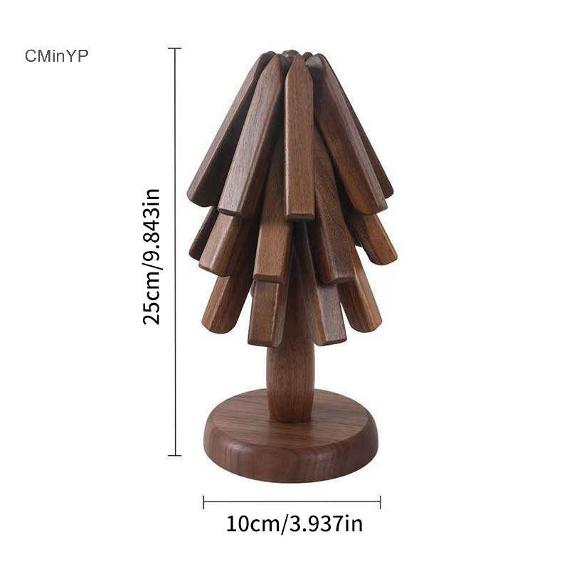 Cminyp Trivets Cho Đĩa Nóng Tấm Cách Nhiệt, Bộ Trivet Hình Cây, Coaster Cho Ấm Trà Lẩu Halloween Quà Tặng Giáng Sinh Vinh Quang