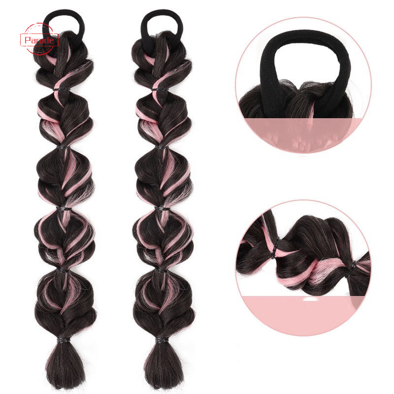 Cuộc diễu hành Thời Trang Đuôi Ngựa Tóc Giả Phong Cách Hàn Quốc Nhiều Màu Sắc Bím Tóc Giả Nữ Cao Đuôi Ngựa Tóc Giả Phụ Kiện Tóc VN