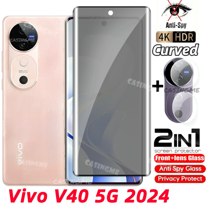 Vivo V70 V60 5G 2025 Phim bảo mật chống Peek Kính cường lực riêng tư cho VivoV40 Vivo V40 5G V50 V 40 Pro V40Pro V40E 5G 4G 2024 Bảo vệ màn hình toàn diện