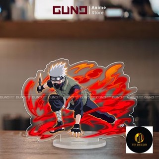 Mô hình Standee Naruto nhân vật Thầy Kakashi nhựa Mica Acrylic Anime 8cm trang trí trưng bày decor bàn học