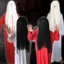DARON Nữ Ma Trang Phục, Trắng Đỏ Sadako Trang Phục Halloween, Kinh Dị Sáng Tạo Khủng Bố Hóa Trang Đáng Sợ Quần Áo Hiệu Suất Phù Hợp Với
