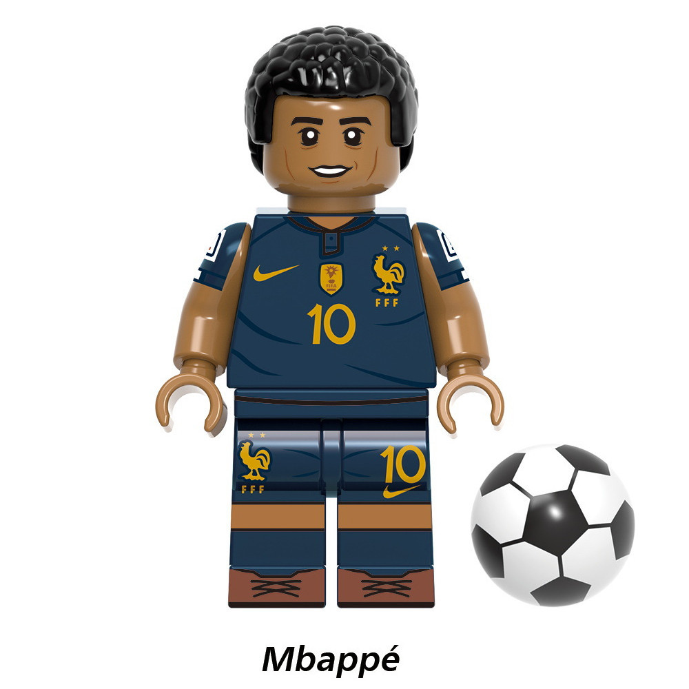 SQ3 World cup Messi Mbappe Cristiano Ronaldo Kane Neymar Đồ chơi lắp ráp trẻ em Khối xây dựng quà tặng QS3