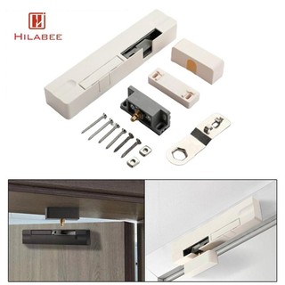 Bộ giảm chấn cửa Đóng cửa tự động Ngăn chặn ghim tay với phụ kiện vít Hợp kim kẽm cho nhà để xe gia đình