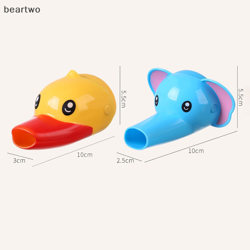 < Beartwo > Vòi rửa tay cho trẻ em Bộ mở rộng vòi mở rộng vịt Hoạt hình cho bé Tay mở rộng Máy bắn súng nước đẹp