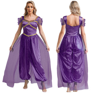 Yhong Nữ Trưởng Thành Công Chúa Ả Rập Gợi Cảm Cosplay Trang Phục Hóa Trang Halloween Bụng Khiêu Vũ Trang