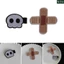 Miss * Kẹp tóc mát mẻ ngọt ngào cho bé gái Goth Cross Skull Shape Thanh thiếu niên Kẹp tóc Halloween