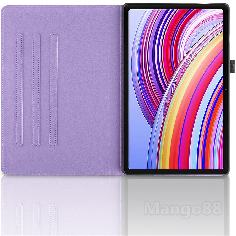 Ốp Lưng Cho Redmi Pad Pro 12.1 2024 Xiaomi Poco Pad 12.1inch Máy Tính Bảng Da PU TPU Bao Chống Sốc In An Toàn 360 Xoay Đứng Vỏ Phụ Kiện Bảo Vệ