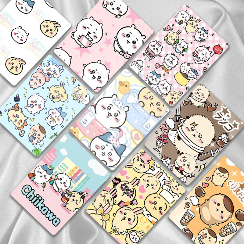 Linxx 50 Chiếc Thẻ Laser Ba Chiều Chiikawa Photocards Dòng Bưu Thiếp