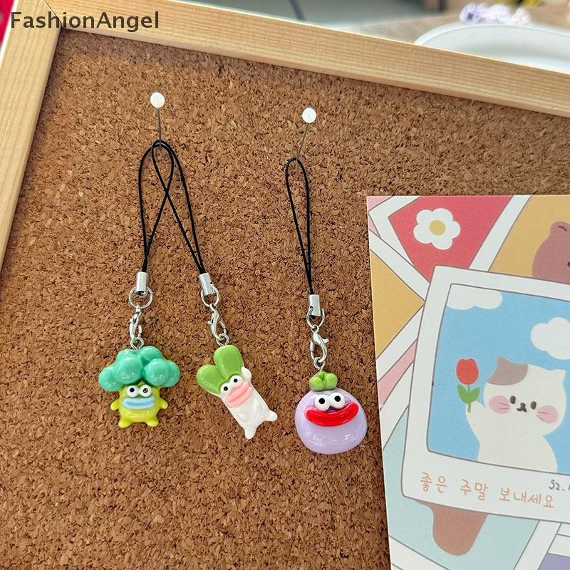 Fashionangel Dễ Thương Sáng Tạo Miệng Lớn Rau Điện Thoại Di Động Dây Ngộ nghĩnh Ba Lô Trang Trí Phụ Kiện Thời Trang Dây Điện Thoại Di Động Quà Tặng VN