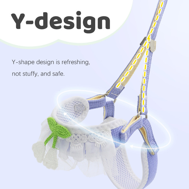 HamshMoc Bước Vào Dây Xích Cho Chó Và Bộ Dây Xích Có Thể Điều Chỉnh Mèo Con Chó Con Áo Vest Dây Dẫn Mềm Có Tay Cầm Thoải Mái Cho Thú Cưng Đi Bộ Ngoài Trời