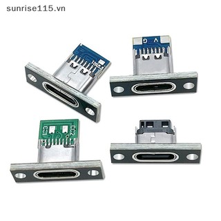 Srvn 1 Cái Cổng Kết Nối Nữ Type-C Cổng Sạc USB 3.1 Loại C Ổ Cắm Có Tấm Cố Định.