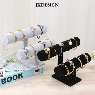 Jkdesign Đế trưng bày trang sức, Đồng hồ Giá đỡ T-Bar đa năng, Vòng đeo tay băng đô bền hai đôi Trang sức