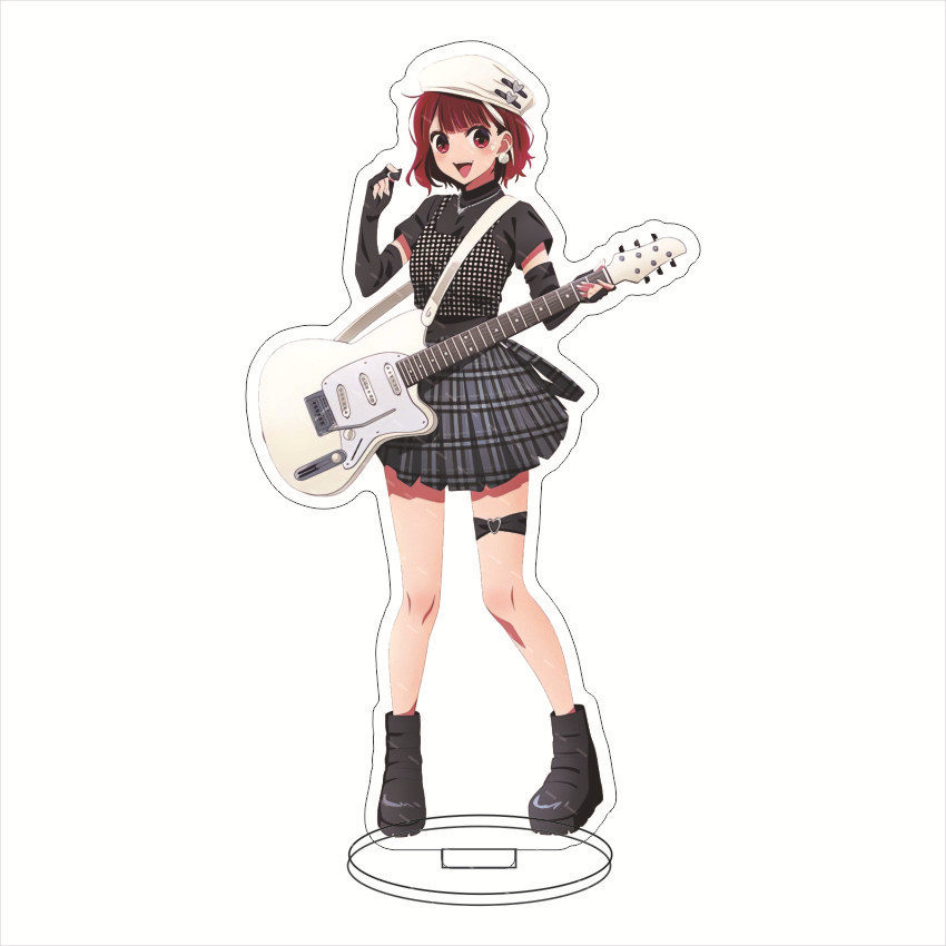 Móc Khoá, Mô Hình Standee Anime Oshi No Ko Nhân Vật Akuamarin Hoshino Ai Rubii Trang Trí Bàn Học, Làm Việc
