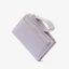Ví nữ CHEESELY, có thiết kế dây kéo gấp qua ví ngắn, Túi đựng thẻ PU dung tích lớn màu trơn chất lượng cao