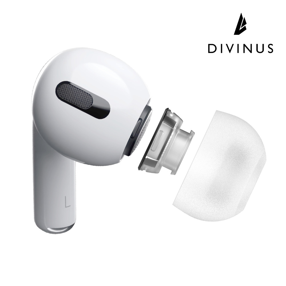 Đầu tai nhung Divinus cho AirPods Pro Series cho vòi phun 3mm-5mm, Đầu tai vòng rộng áp suất thấp thoải mái cho AirPods Pro1 / 2