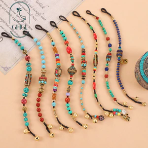 Ghgl❤️Handmade Phong Cách Tây Tạng Nepal Đính Hạt Vòng Tay Retro Kỳ Lạ Phong Cách Dân Tộc Niche Thiết Kế Vòng Tay Mới Phong Cách Trung Quốc Phụ Kiện Nữ