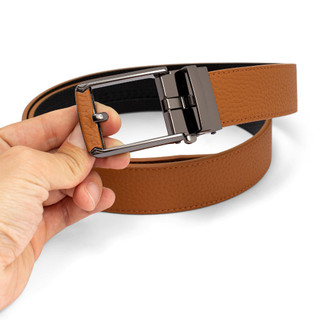 Thắt lưng nam da bò xỏ kim FTTLeather đa dạng màu sắc sang trọng đi làm công sở, đi chơi DF100510.
