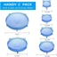 AMLU 6 Vỏ giữ tươi, Nắp silicon co giãn tiện ích nhà bếp, Nắp bát chống trượt có thể tái sử dụng
