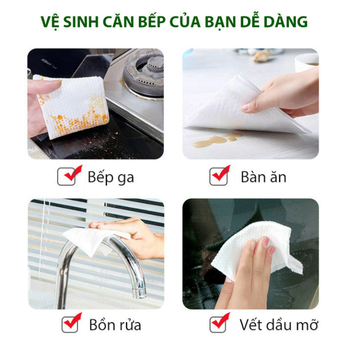 80 Miếng Khăn Ướt Lau Bếp, Giấy Uớt Vệ Sinh Nhà Bếp, Giúp Loại Bỏ Dầu Mỡ, Siêu Dai An Toàn Cho Da Tay DT057