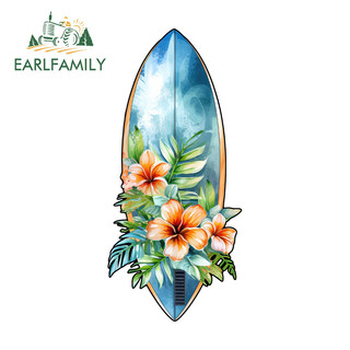 EARLFAMILY Lướt Sóng Hoạt Hình Xe Hơi Miếng Dán Cá Tính Tắc Xước Chống Thấm Nước Vinyl Decal Thích Hợp Cho Xe Máy Laptop Windows Xe Tải Ván Trượt