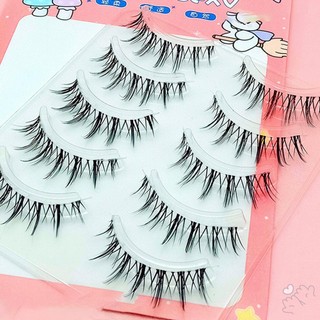5 Cặp Lông Mi Giả Giả Lâu Dài Nở Tóc Wispy Một Mảnh Mi Cho Nữ Và Bé Gái Trang Điểm DIY