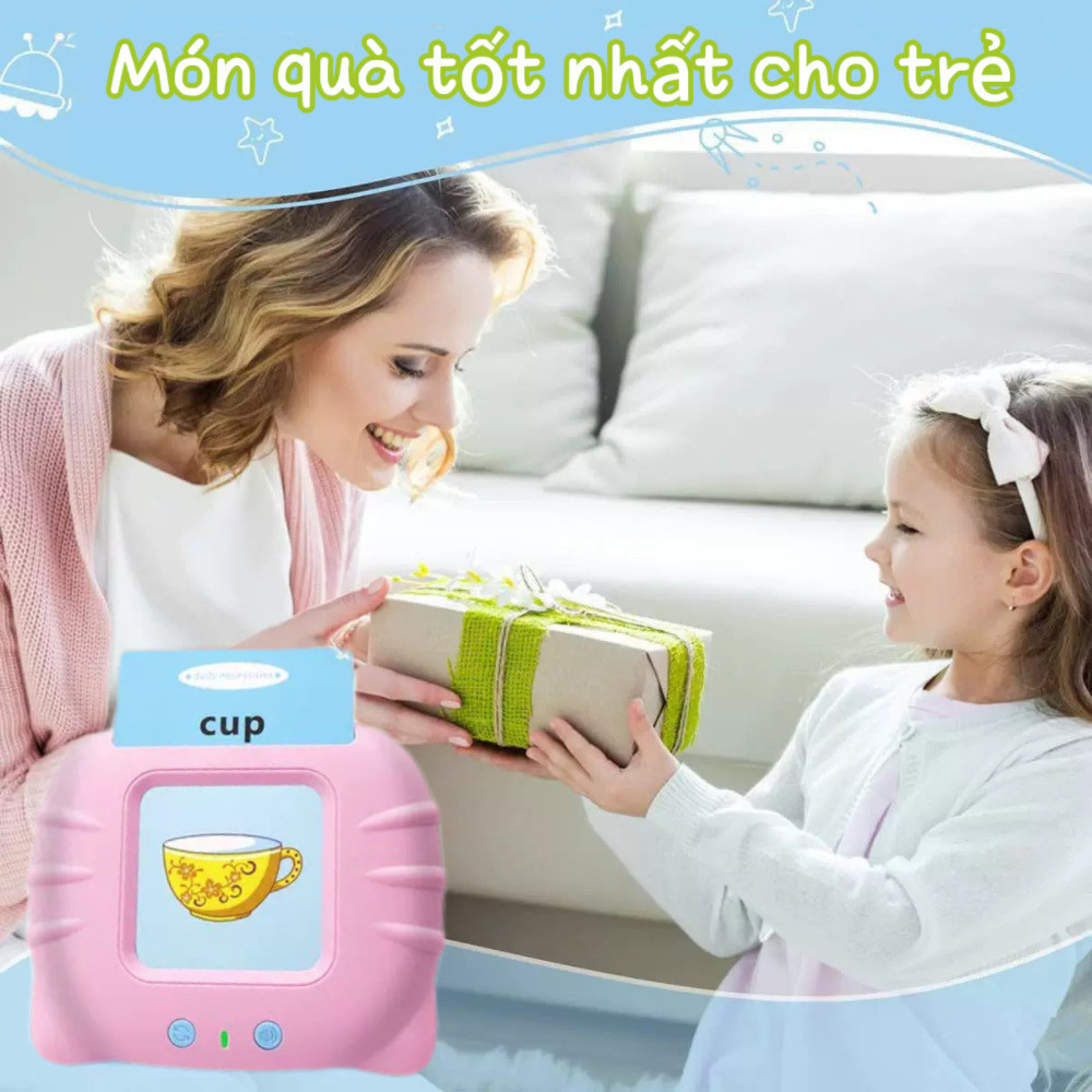 Portable Pronunciation Oral Learning Card Machine Kids Educational Toys Flash Card Reader