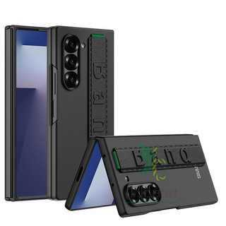 Ốp lưng dây đeo cổ tay siêu mỏng Samsung Galaxy Z Fold 7 Vỏ dây đeo cổ tay co giãn màu trơn