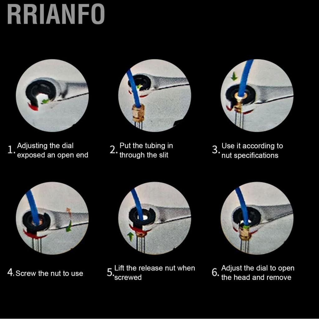 Rrianfo Rrianfo-vn 17mm ratcheting cờ lê 8,5in mở 72T nhanh chóng