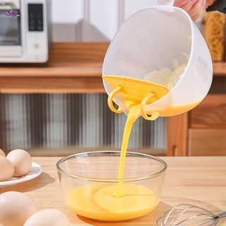 Bát trộn có tay cầm Bát trộn trong suốt có đánh dấu đo để nấu nướng