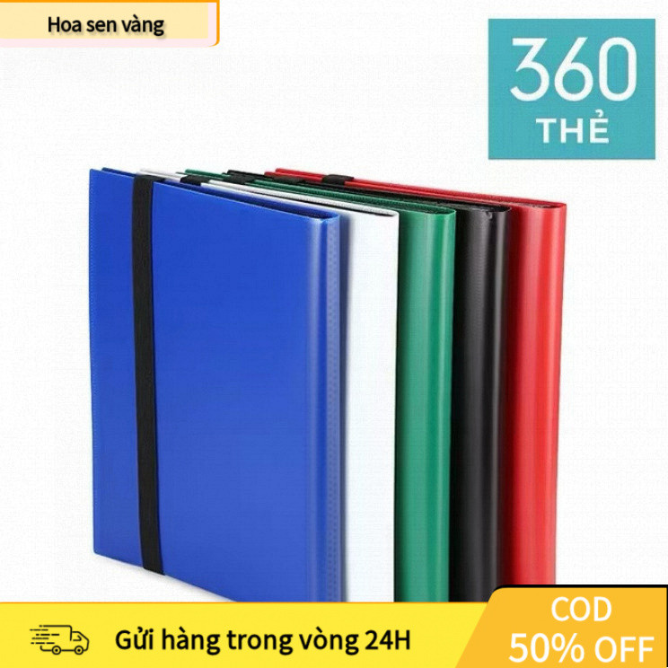 【24H】Sổ đựng thẻ 3x3 chứa 360 thẻ chính hãng dành cho thẻ Yugioh, Pokemon, Vanguard...sổ card đựng thẻ túi đựng thẻ