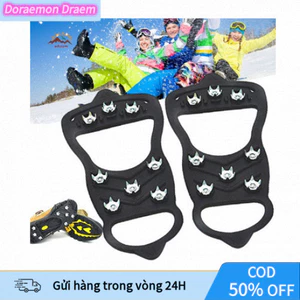 Phụ Kiện Đinh Gắn Đế Giày Chống Trượt – 8 Răng, 10 Răng Dùng Leo Núi, Đi Bộ Đường Dài, Mùa Đông Không Lo Ngã