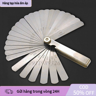 [COD] Bộ Thước Căn Lá Inox 32 Lá – Dụng Cụ Đo Khe Hở Máy Móc Xupap, Căn Chỉnh Hở Cơ Khí Chính Xác