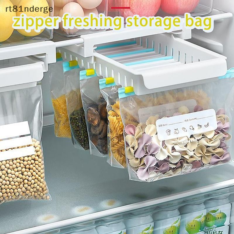 Ge Silicone Túi Bảo Quản Thực Phẩm Chống Rò Rỉ Có Thể Tái Sử Dụng Đứng Lên Zip Đóng Túi Cốc Túi Tươi Túi Bảo Quản Thực Phẩm Tủ Lạnh Tươi Quấn n
